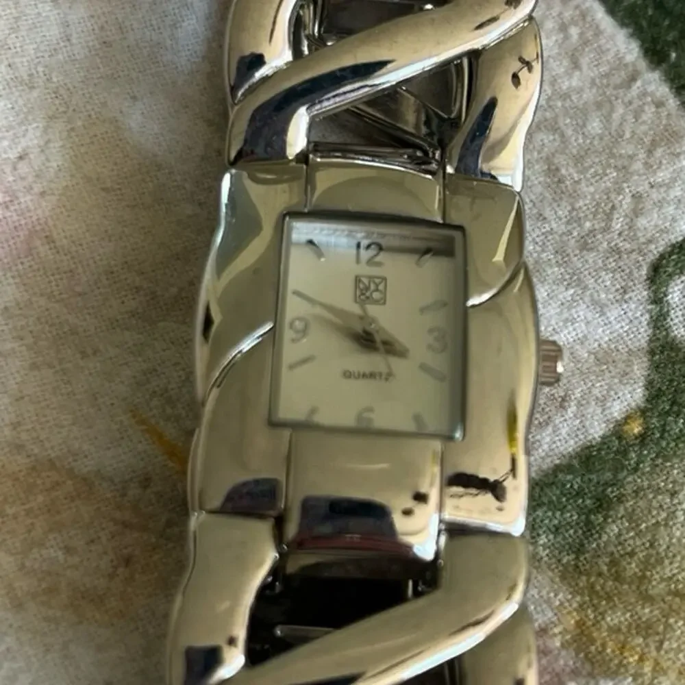 New York and CO Silver Tone Metal Bracelet Band Watch